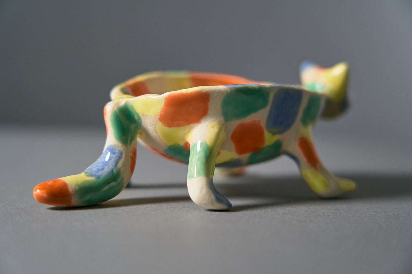 動物小物置き/タヌキ/精彩