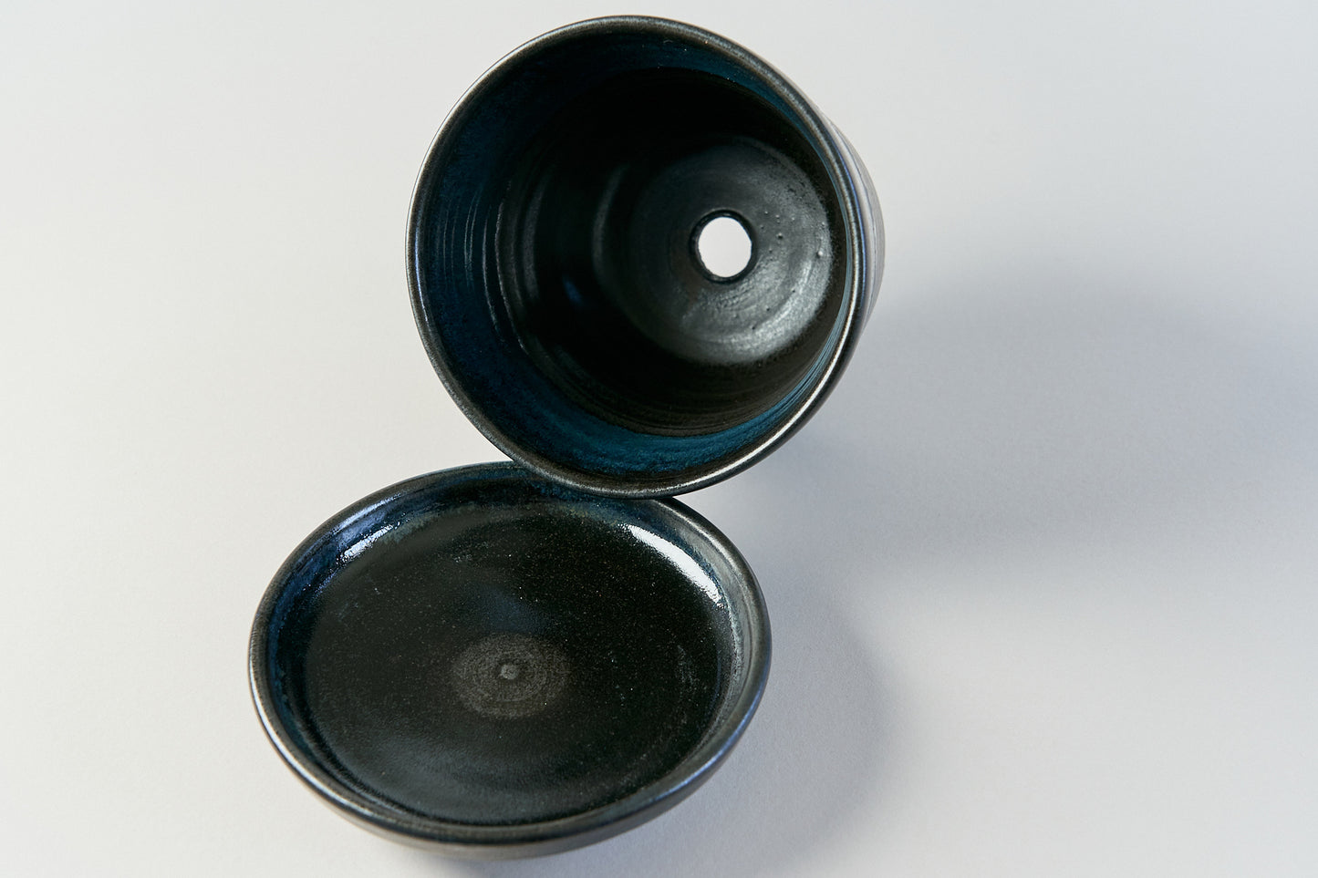 プラントポット/プレーン/黒+藍